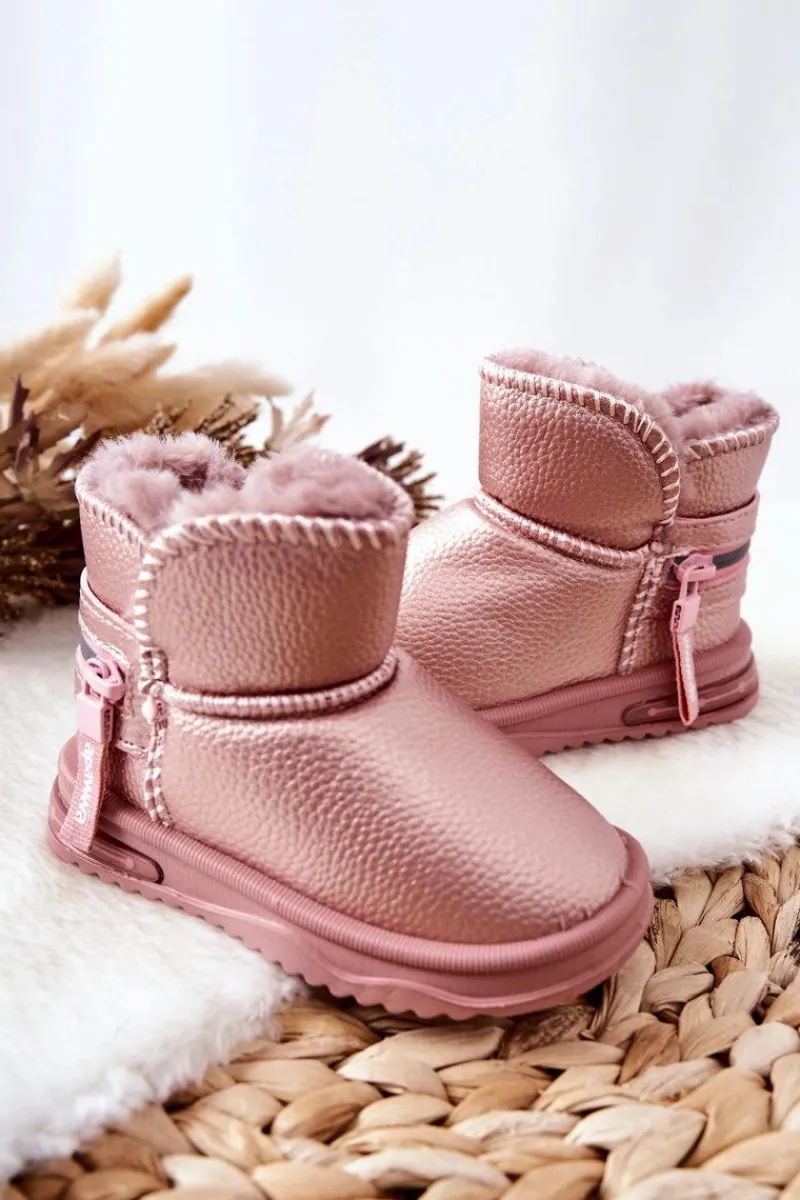 Best Boto Dziecięce Botki Śniegowce Różowe Frosty