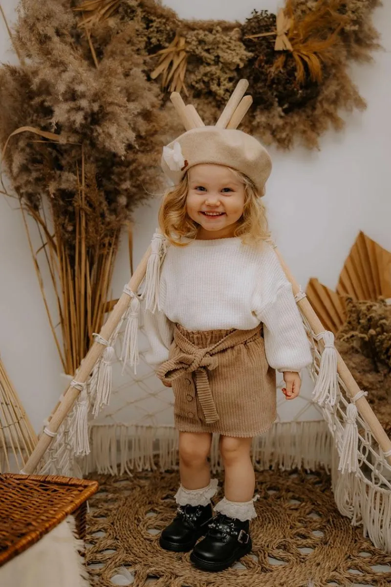 Online Dziecięce Botki Ocieplane Futerkiem Czarne Flossie Dzieci Dziewczęce