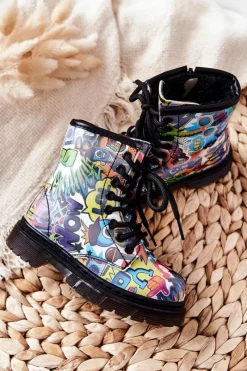 Clearance Dziecięce Botki Ocieplane Z Suwakiem Kolorowe Tiptop Dzieci Chłopięce|Dziewczęce