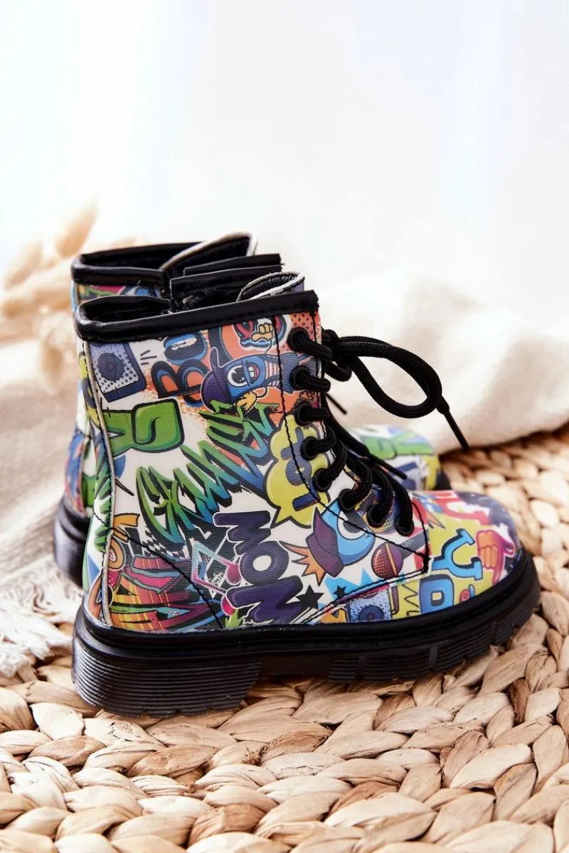 Clearance Dziecięce Botki Ocieplane Z Suwakiem Kolorowe Tiptop Dzieci Chłopięce|Dziewczęce