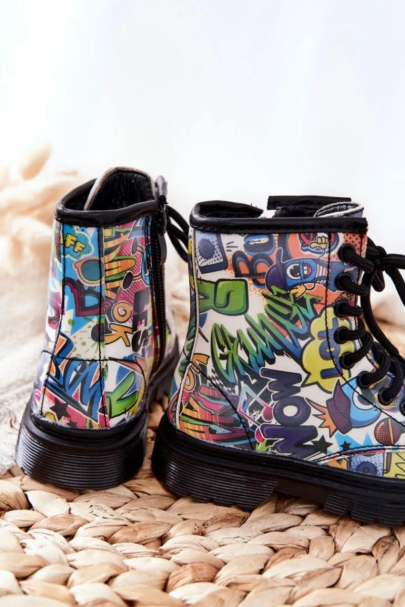 Clearance Dziecięce Botki Ocieplane Z Suwakiem Kolorowe Tiptop Dzieci Chłopięce|Dziewczęce