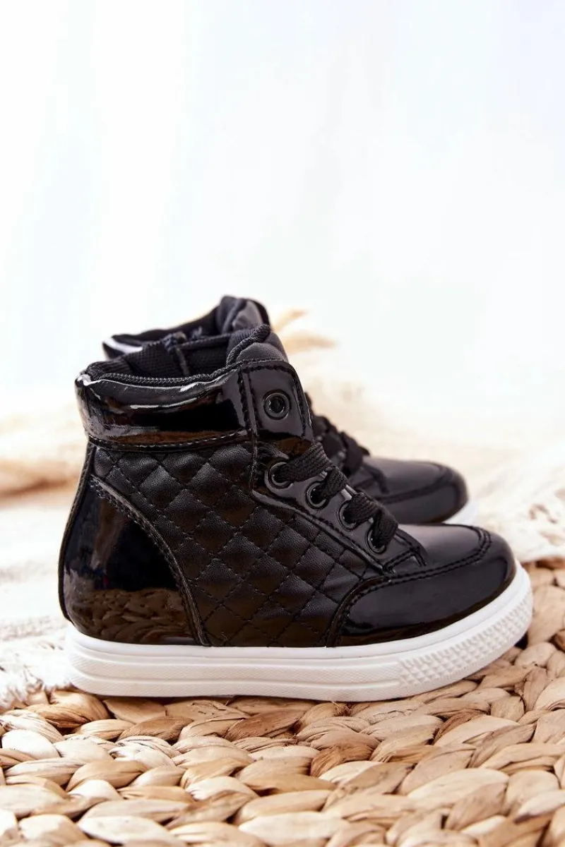 Chłopięce|Dziewczęce>Boto Dziecięce Botki Trampki Czarne Lizzie