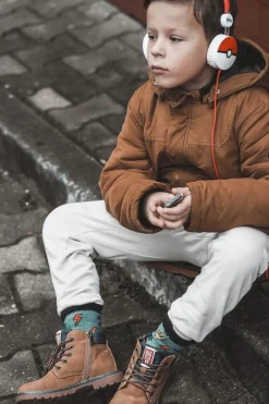 Hot Big Star Shoes Dziecięce Botki Trapery Big Star KK374130 Camel