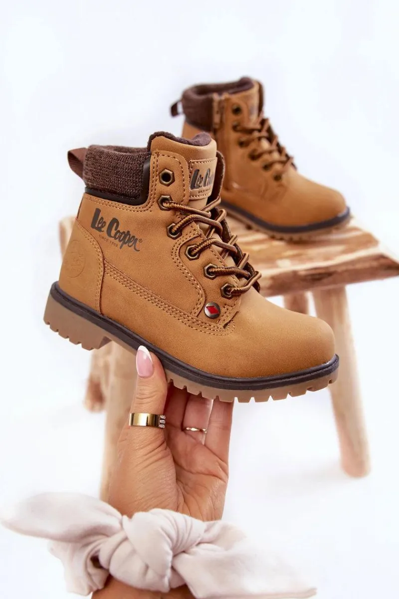 Chłopięce>Lee Cooper Dziecięce Botki Trapery LCJ-22-01-1490 Camel