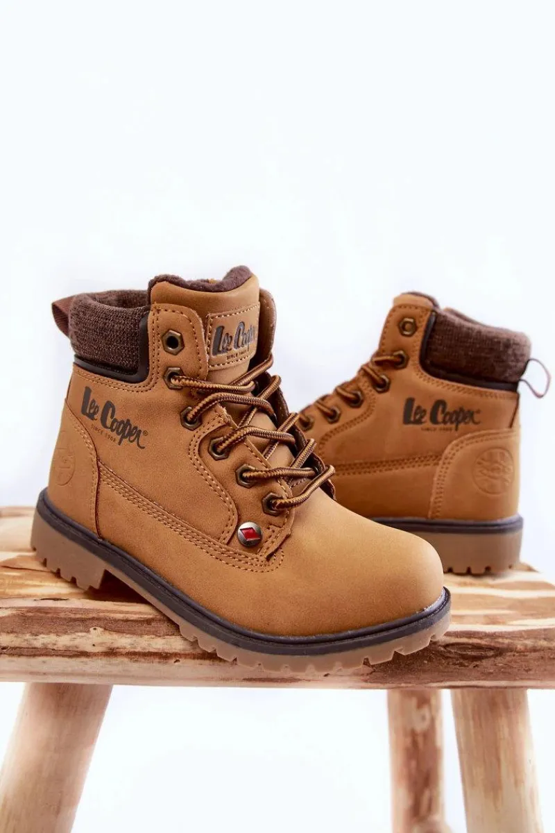 Chłopięce>Lee Cooper Dziecięce Botki Trapery LCJ-22-01-1490 Camel
