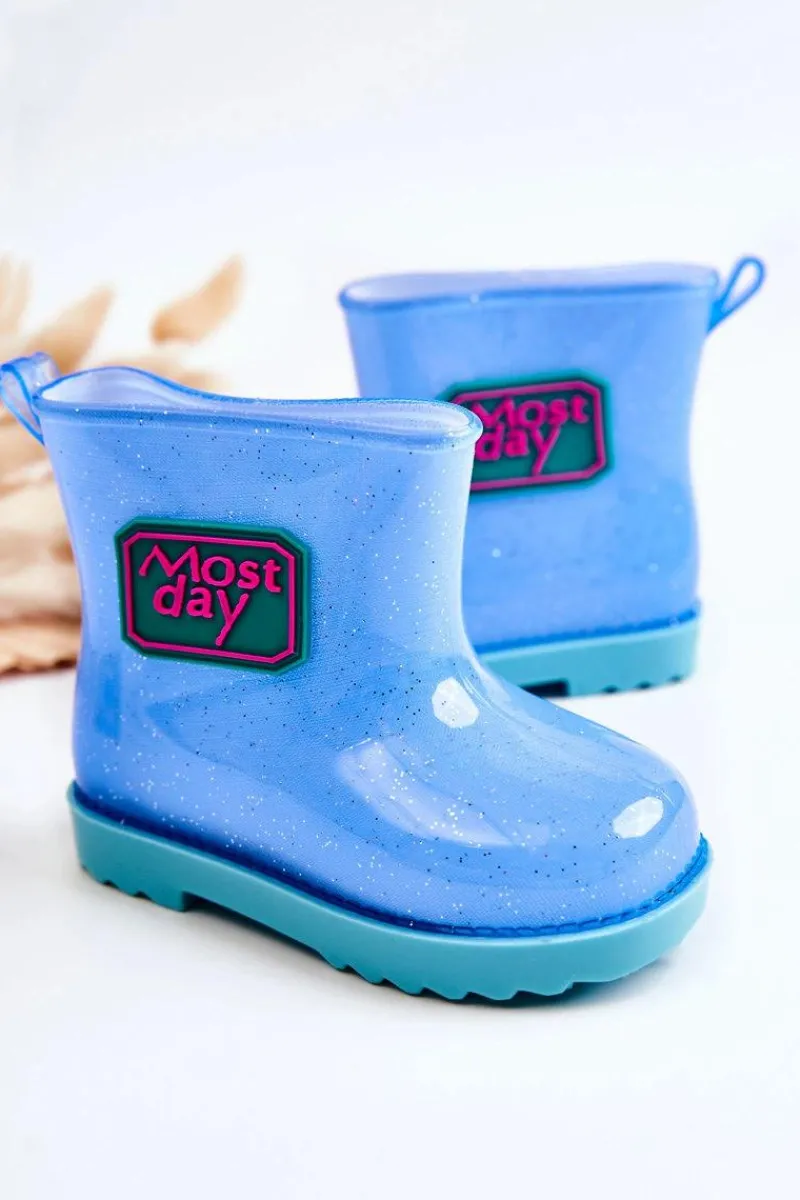 Chłopięce|Dziewczęce>Boto Dziecięce Brokatowe Kalosze e Rain Niebieski