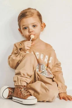 Online Dziecięce Brokatowe Trampki Złote Ally Dzieci Dziewczęce