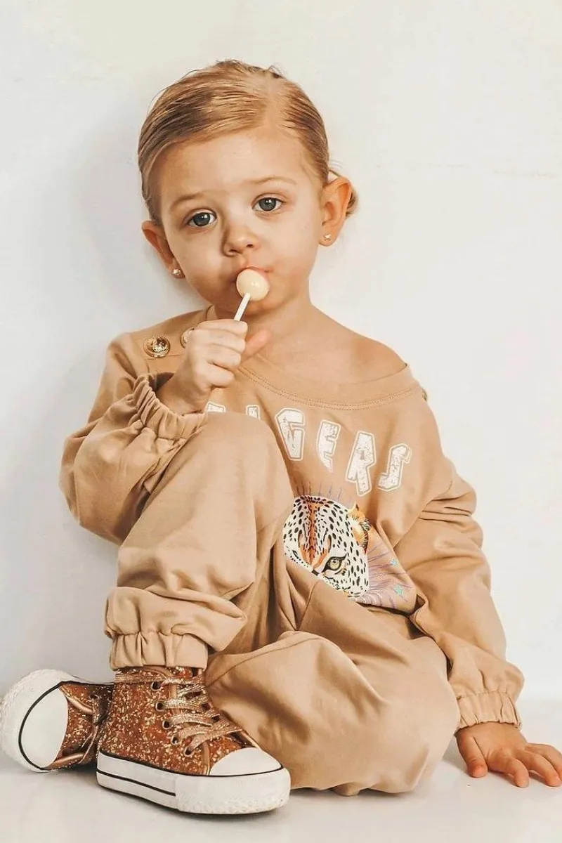 Online Dziecięce Brokatowe Trampki Złote Ally Dzieci Dziewczęce