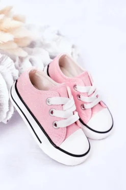 Clearance Dziecięce Brokatowe Trampki Różowe Bling-Bling Dzieci Dziewczęce|Back To School