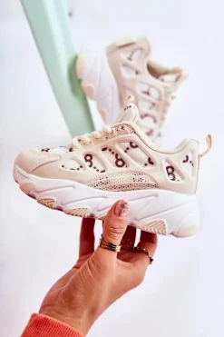 Clearance Boto Dziecięce Buty Sportowe Beżowe Dalia