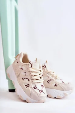 Clearance Boto Dziecięce Buty Sportowe Beżowe Dalia