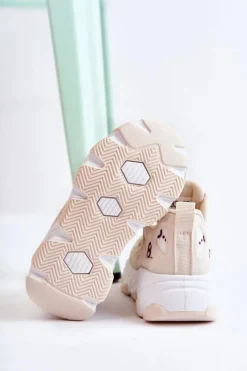 Clearance Boto Dziecięce Buty Sportowe Beżowe Dalia
