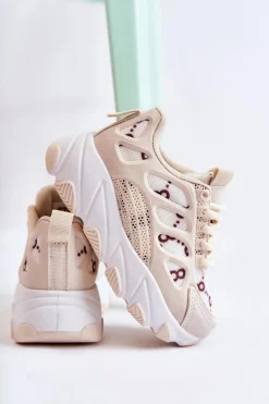 Clearance Boto Dziecięce Buty Sportowe Beżowe Dalia