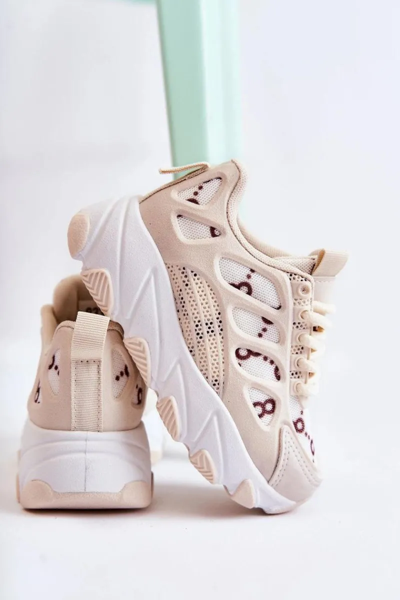 Clearance Boto Dziecięce Buty Sportowe Beżowe Dalia