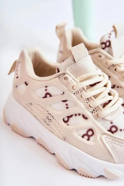 Clearance Boto Dziecięce Buty Sportowe Beżowe Dalia