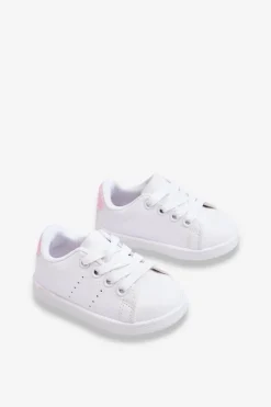 Chłopięce|Dziewczęce>Boto Dziecięce Buty Sportowe Biało-Różowe Glossy