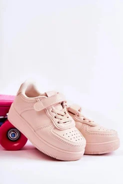 Hot Dziecięce Buty Sportowe Na Rzepy Różowe Elike Dzieci Chłopięce|Dziewczęce