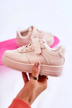 Hot Dziecięce Buty Sportowe Na Rzepy Różowe Elike Dzieci Chłopięce|Dziewczęce