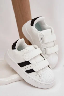 New Boto Dziecięce Buty Sportowe Sneakersy Z Eko Skóry Białe Renel Biały