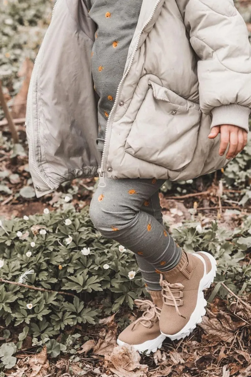 Clearance Dziecięce Buty Sportowe Wysoka Skarpeta Beżowe Nickie Dzieci Chłopięce|Dziewczęce