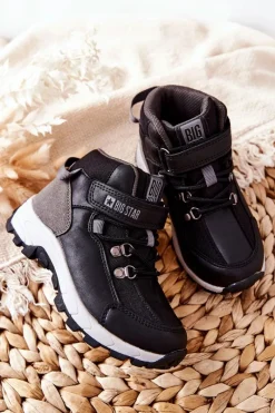 Chłopięce>Big Star Shoes Dziecięce Buty Trekkingowe Big Star II374100 Czarne