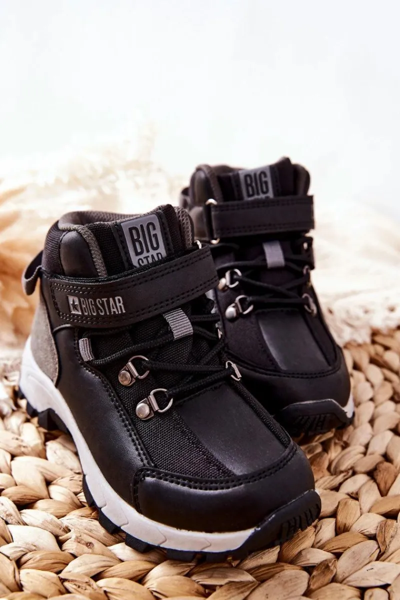 Chłopięce>Big Star Shoes Dziecięce Buty Trekkingowe Big Star II374100 Czarne
