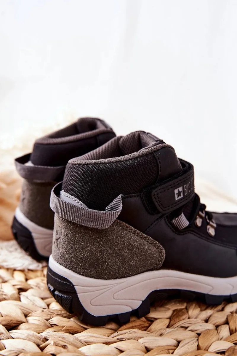 Chłopięce>Big Star Shoes Dziecięce Buty Trekkingowe Big Star II374100 Czarne