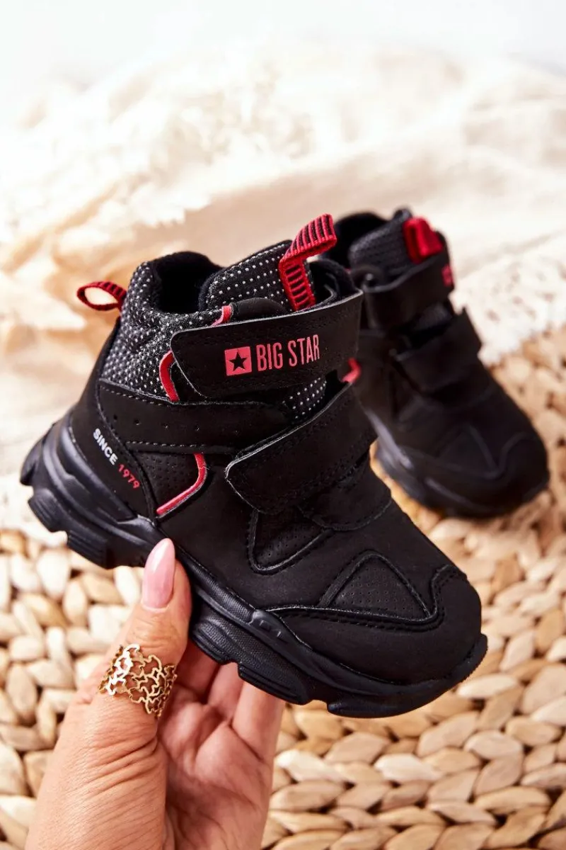 Discount Big Star Shoes Dziecięce Buty Trekkingowe Big Star II374097 Czarne