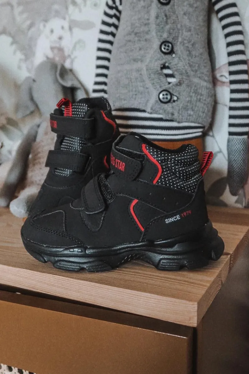 Discount Big Star Shoes Dziecięce Buty Trekkingowe Big Star II374097 Czarne