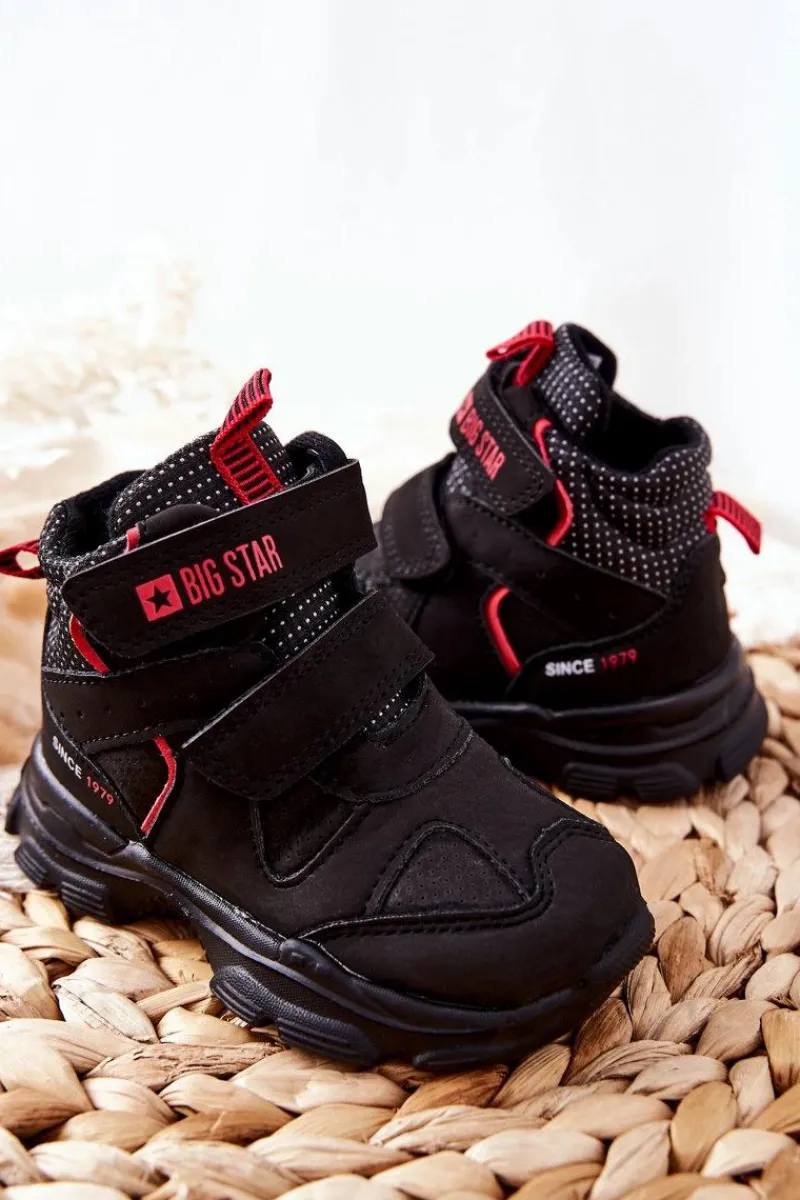 Discount Big Star Shoes Dziecięce Buty Trekkingowe Big Star II374097 Czarne