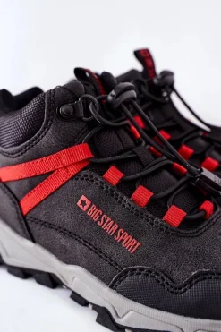 Chłopięce|Chłopięce></noscript>Big Star Shoes Dziecięce Buty Trekkingowe Big Star GG374046 Czarne
