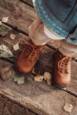 Online Boto Dziecięce chłopięce trapery botki brązowe Moa