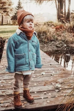 Online Boto Dziecięce chłopięce trapery botki brązowe Moa