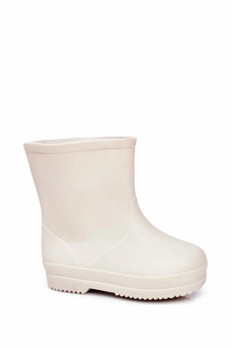 Best Dziecięce Gumowe Kalosze Beżowe Klasyczne Lullaby Dzieci Chłopięce|Dziewczęce