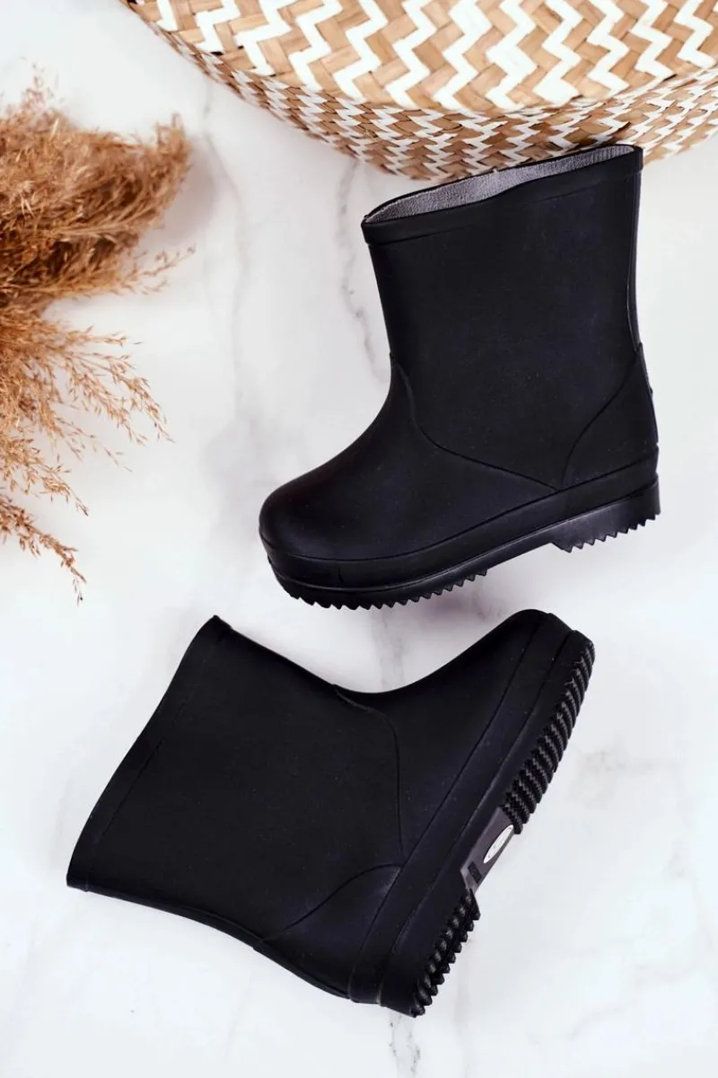 Chłopięce|Dziewczęce>Boto Dziecięce Gumowe Kalosze Czarne Klasyczne Lullaby