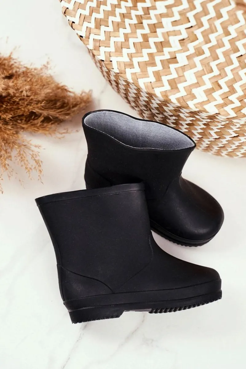 Chłopięce|Dziewczęce>Boto Dziecięce Gumowe Kalosze Czarne Klasyczne Lullaby