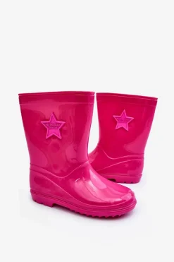 Clearance Boto Dziecięce Gumowe Kalosze Fuksja Malvi Różowy
