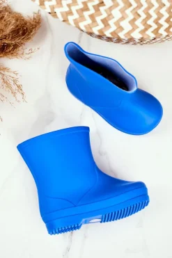 Online Boto Dziecięce Gumowe Kalosze Niebieskie Klasyczne Lullaby