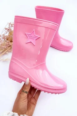 Dziewczęce>Boto Dziecięce Gumowe Kalosze Różowe Malvi Różowy