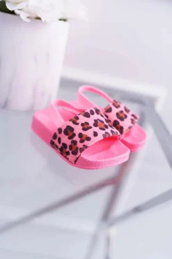 Dziewczęce>Boto Dziecięce Gumowe Klapki Z Brokatem Różowe Rimia