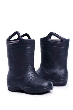 Hot Boto Dziecięce Kalosze Granatowe Wyjmowana Wkładka Stomilki