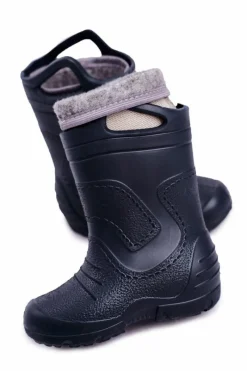 Hot Boto Dziecięce Kalosze Granatowe Wyjmowana Wkładka Stomilki