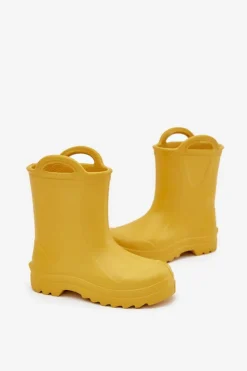 New Boto Dziecięce Kalosze LEMIGO DOGGY 735 Żólte Żółty
