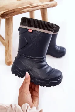 Chłopięce|Dziewczęce>BEFADO Dziecięce Kalosze Ocieplane 162X304 Granatowe