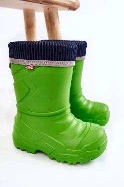 Best Dziecięce Kalosze Ocieplane 162X303 Zielone Dzieci Chłopięce|Dziewczęce