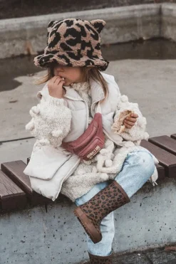 Best Boto Dziecięce Kalosze W Panterkę Brązowe Nanny