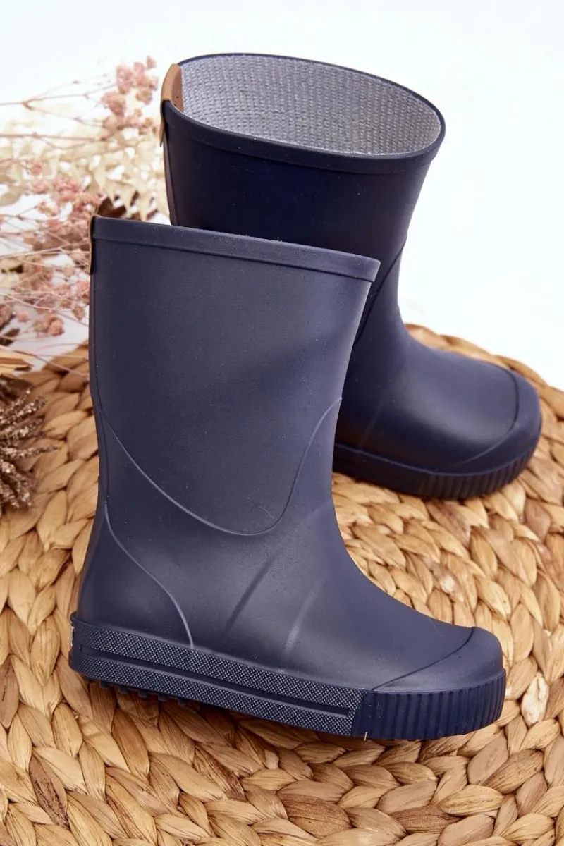 Sale Boto Dziecięce Kalosze Wave Gokids 979 Granatowe Niebieski