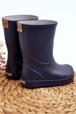 Sale Boto Dziecięce Kalosze Wave Gokids 979 Granatowe Niebieski