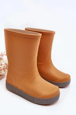 Outlet Dziecięce Kalosze Wave Gokids 979 Pomarańczowe Dzieci Chłopięce|Dziewczęce