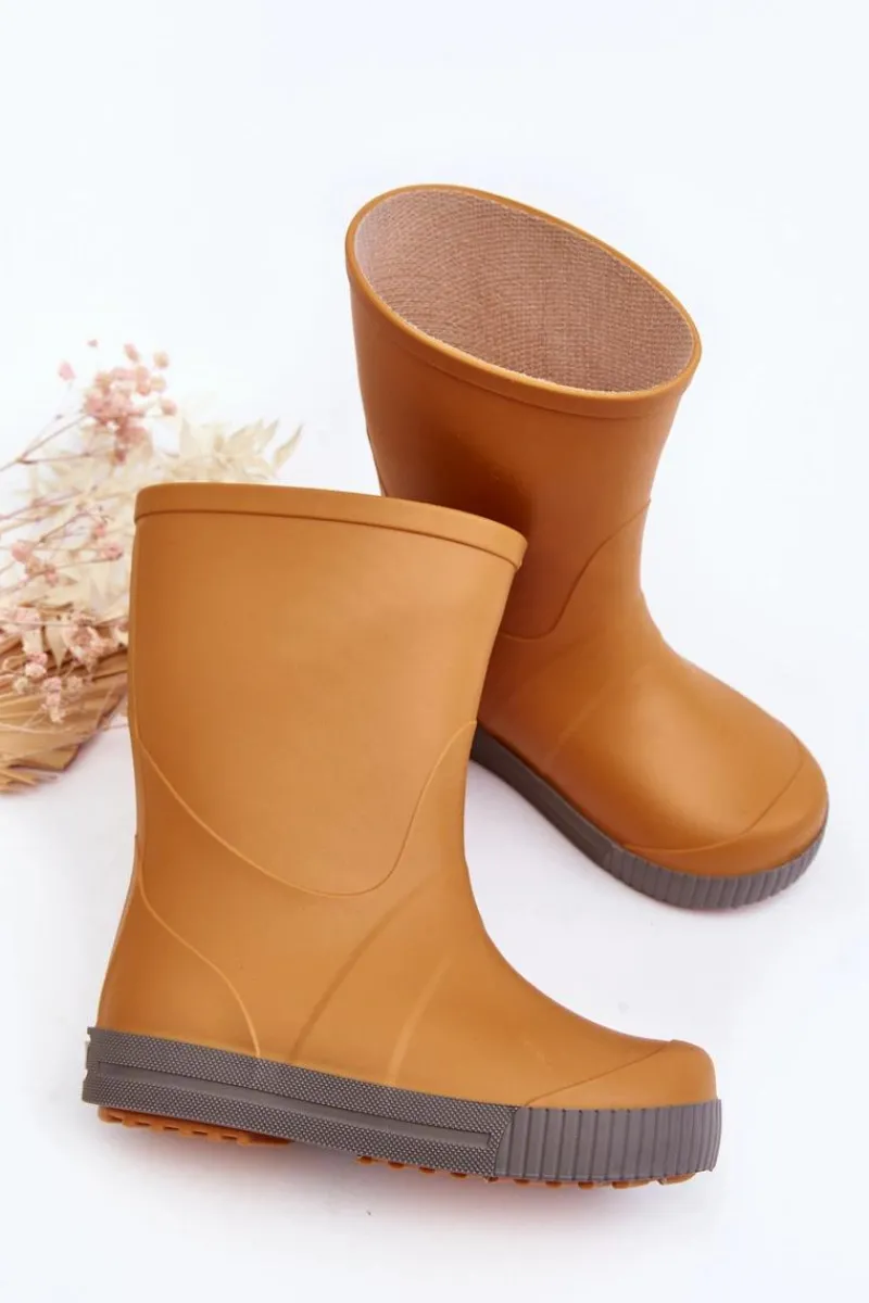 Outlet Dziecięce Kalosze Wave Gokids 979 Pomarańczowe Dzieci Chłopięce|Dziewczęce